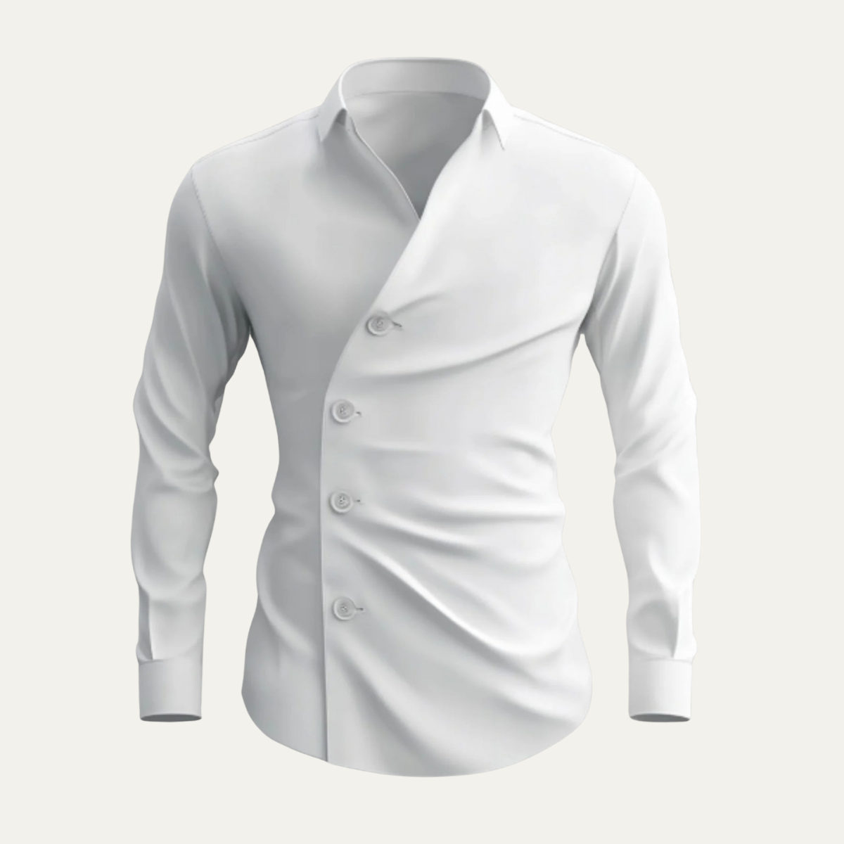 The Provence Men’s Asymmetrical Button Business Shirt