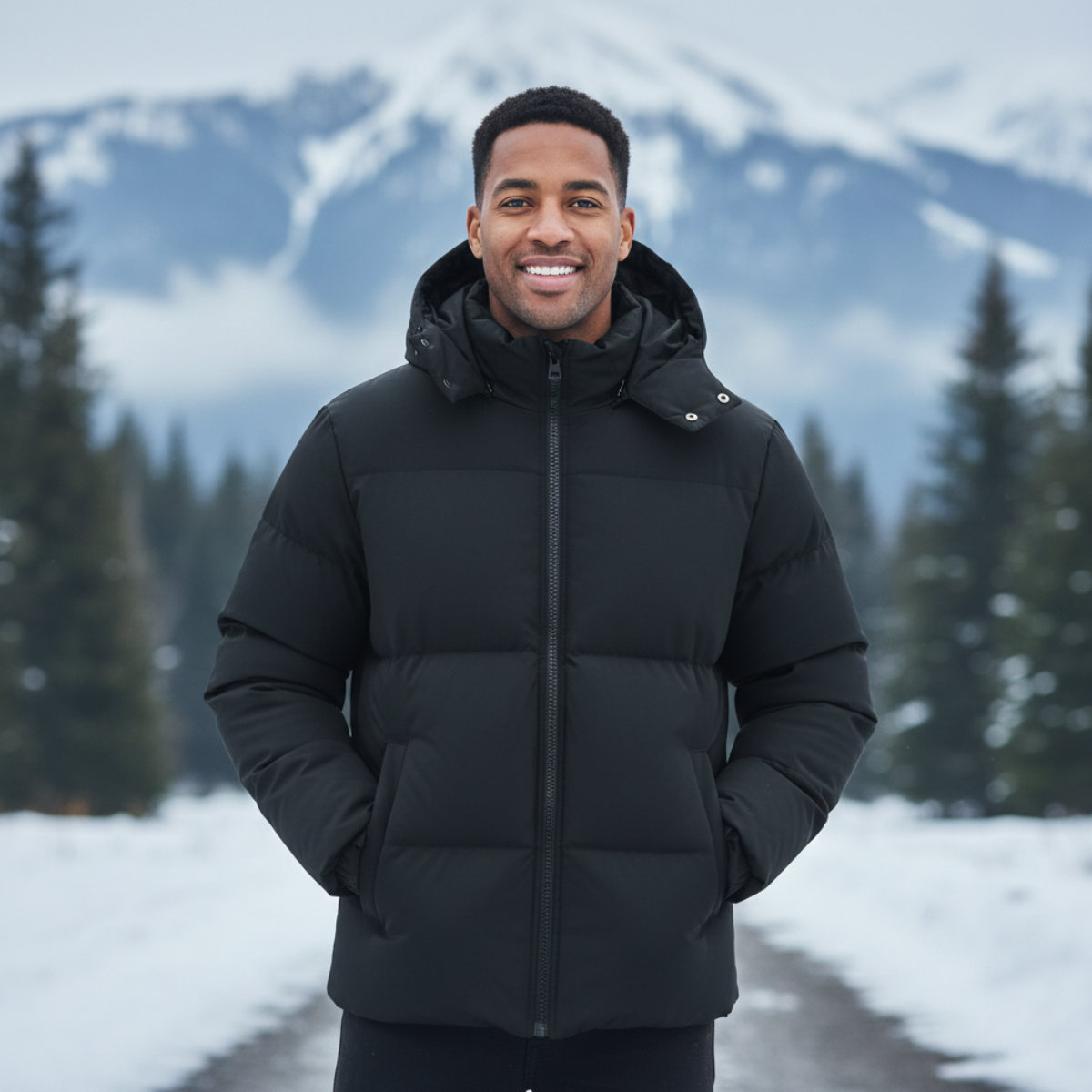 The Whitaker Men’s Warm Insulated Hooded Puffer Jacket