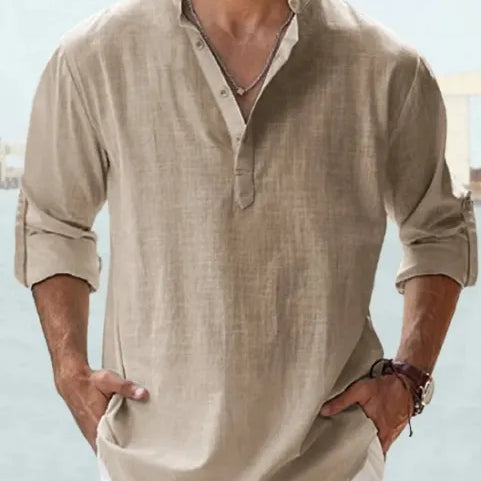 The Brescia Men's Relaxed Linen Lightweight Shirt