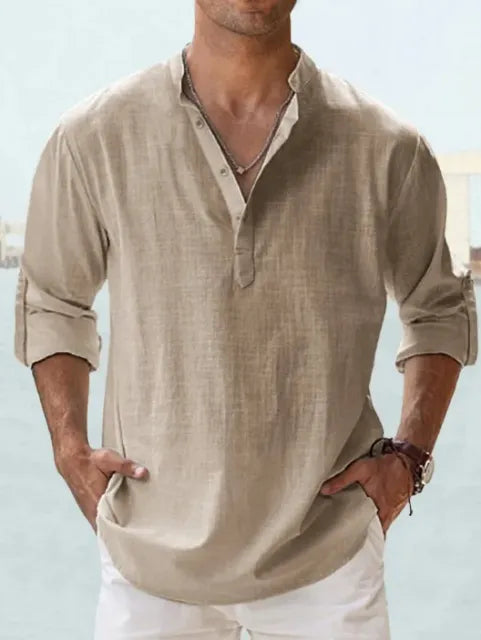 The Brescia Men's Relaxed Linen Lightweight Shirt