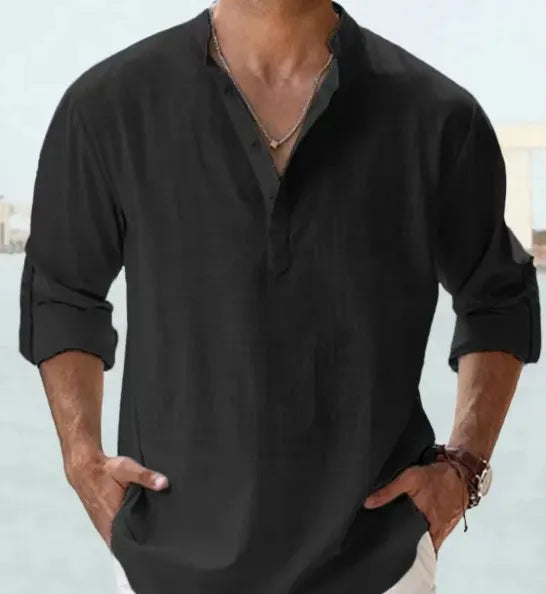 The Brescia Men's Relaxed Linen Lightweight Shirt
