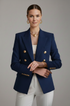 Women's Statement Blazer with Gold Hardware