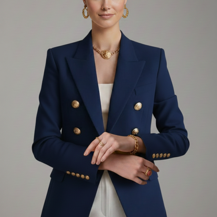 Women's Statement Blazer with Gold Hardware