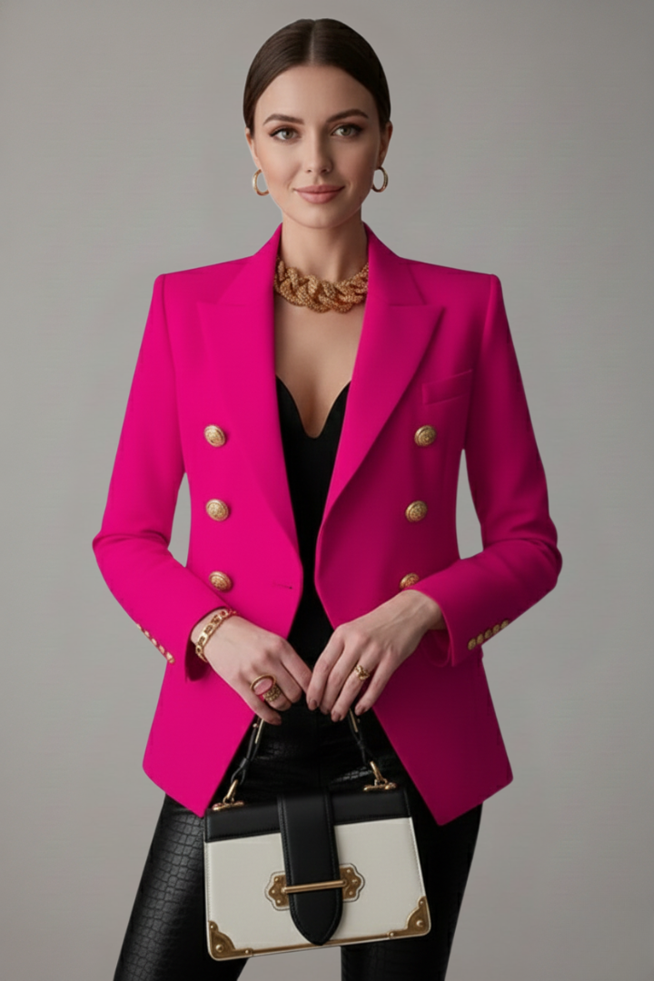 Women's Statement Blazer with Gold Hardware