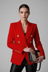 Women's Statement Blazer with Gold Hardware