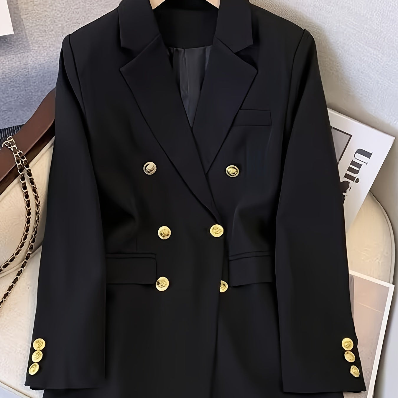Women's Structured Twin Row Blazer