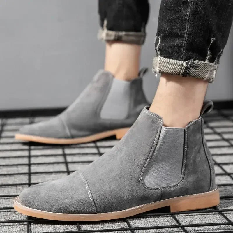The Uppingham Men's Soft Suede Chelsea Boots