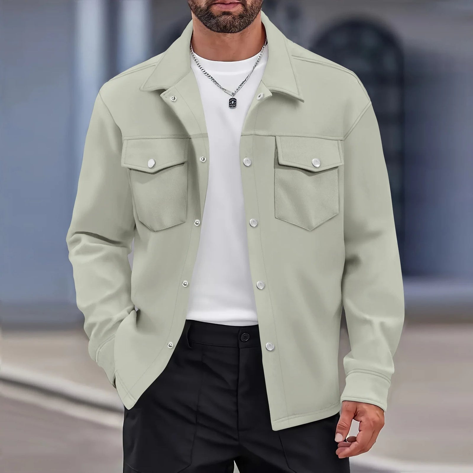 The Riviera Lightweight Men’s Shirt Jacket