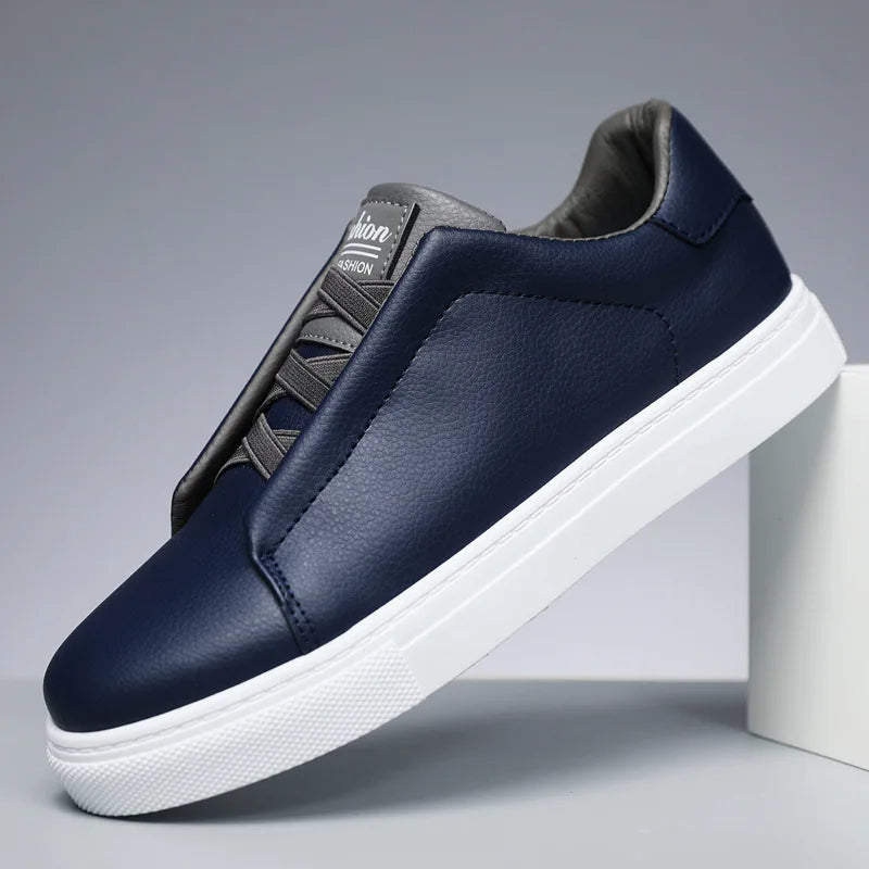 The Ashford Premium Leather Slip On Orthopedic Trainers for men