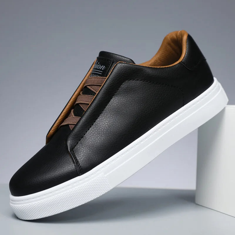 The Ashford Premium Leather Slip On Orthopedic Trainers for men