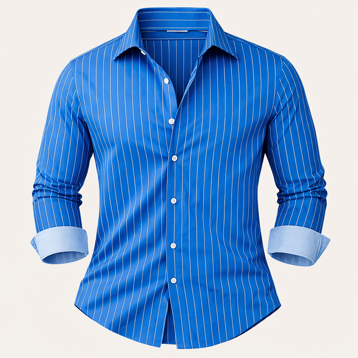 The Amalfi Men’s Casual Slim Fit Striped Button-Up Shirt