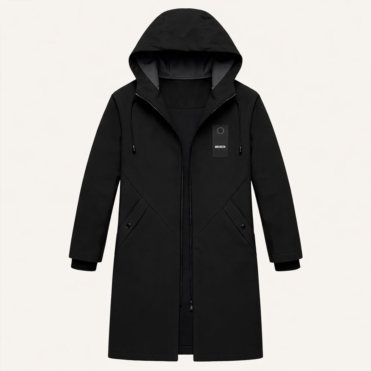 The Crestfall Waterproof Long Rain Jacket – Windproof Hooded Casual Coat