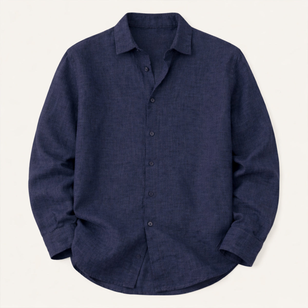 The Kensington Men’s Lightweight Loose Fit Linen Button-Up Shirt