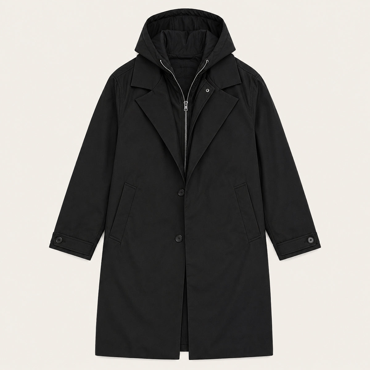 The Oldborough Men's Hooded Parka – Waterproof Warm Long Rain Coat