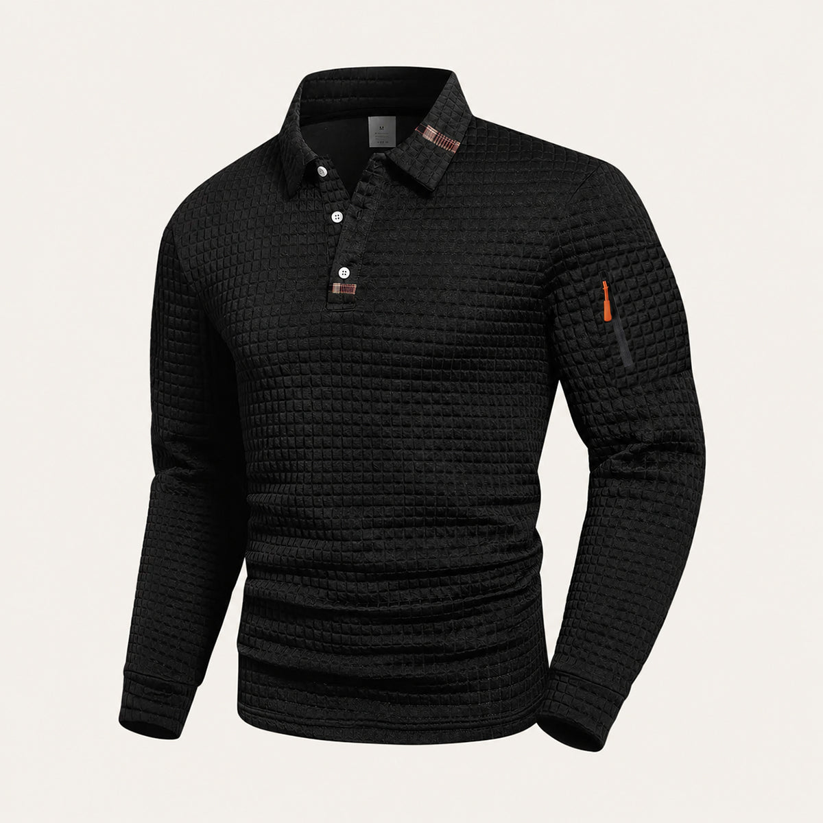 The Benevento Men’s Quick Dry Long Sleeve Golf Polo Shirt