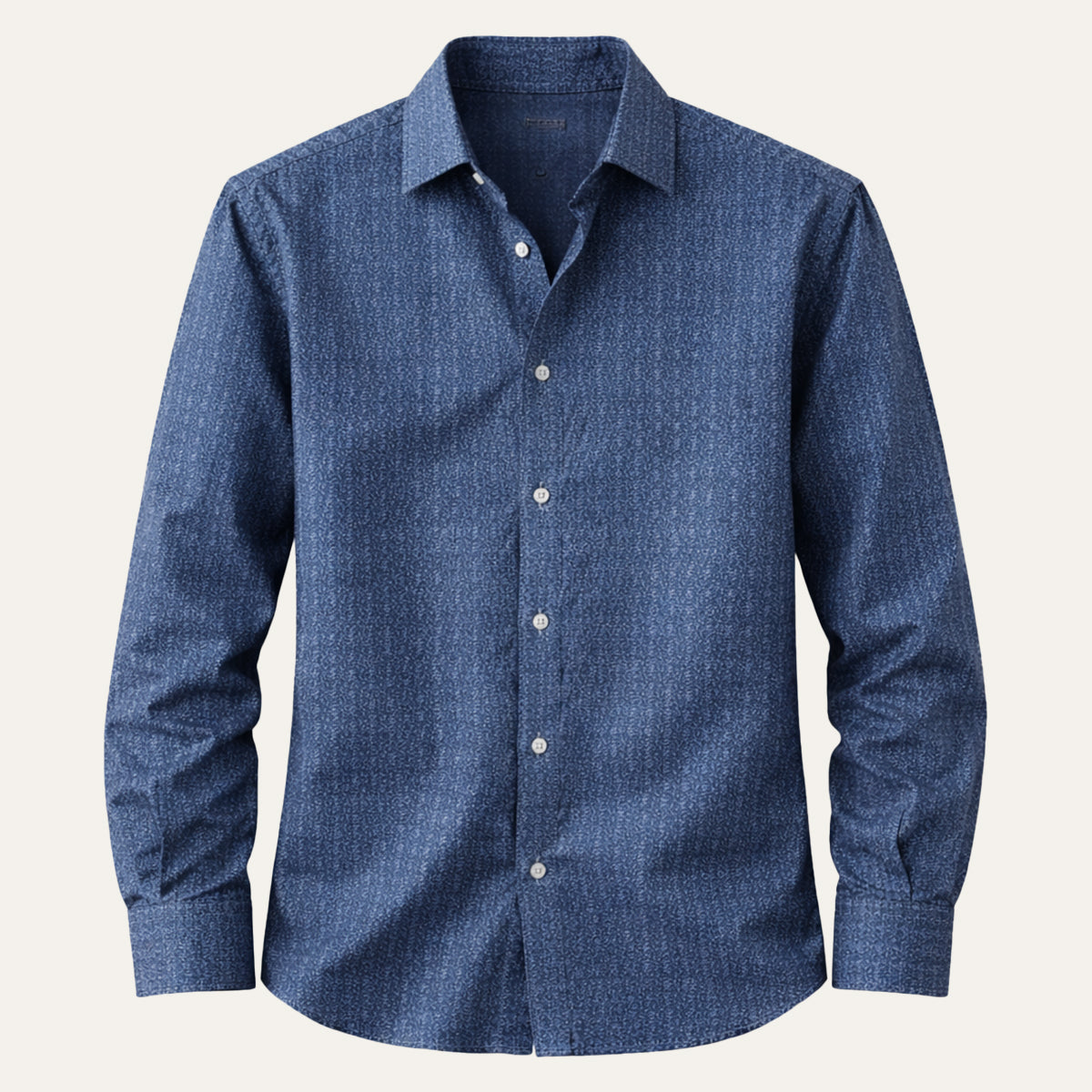 The Ashwood Park Men’s Two Tone Patchwork Western Vintage Denim Shirt