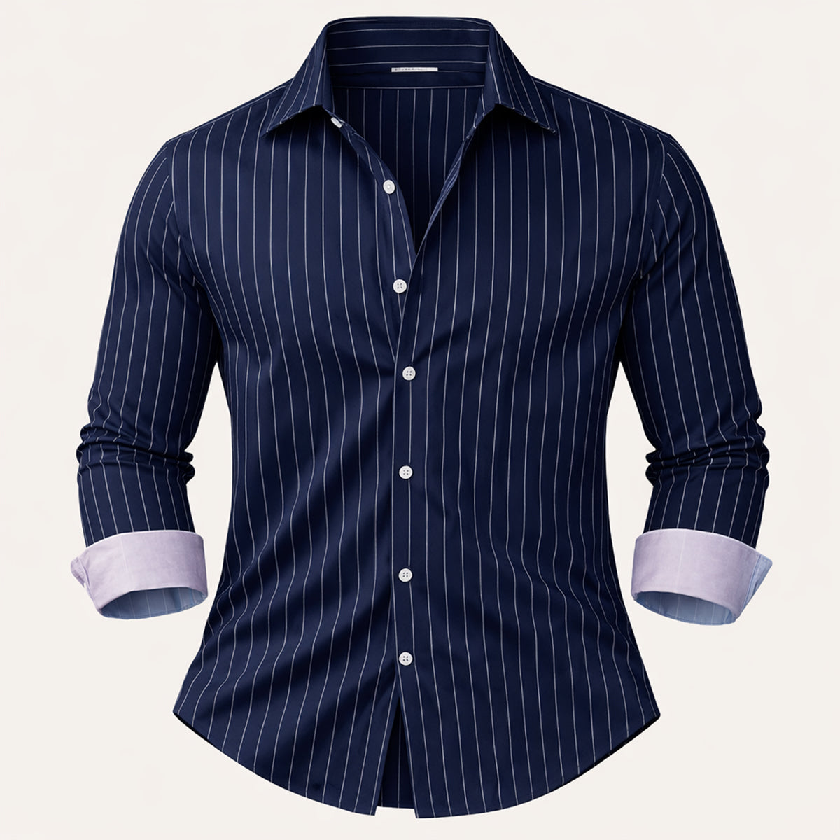 The Sorrento Men’s Trendy Slim Fit Striped Button-Up Shirt