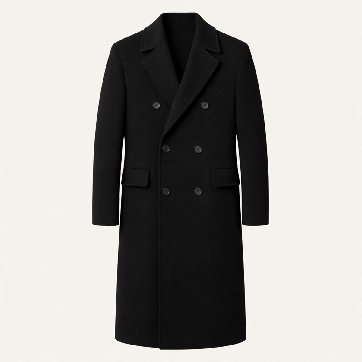 The Ravello Men’s Elegant Long Double Breasted Trench Coat