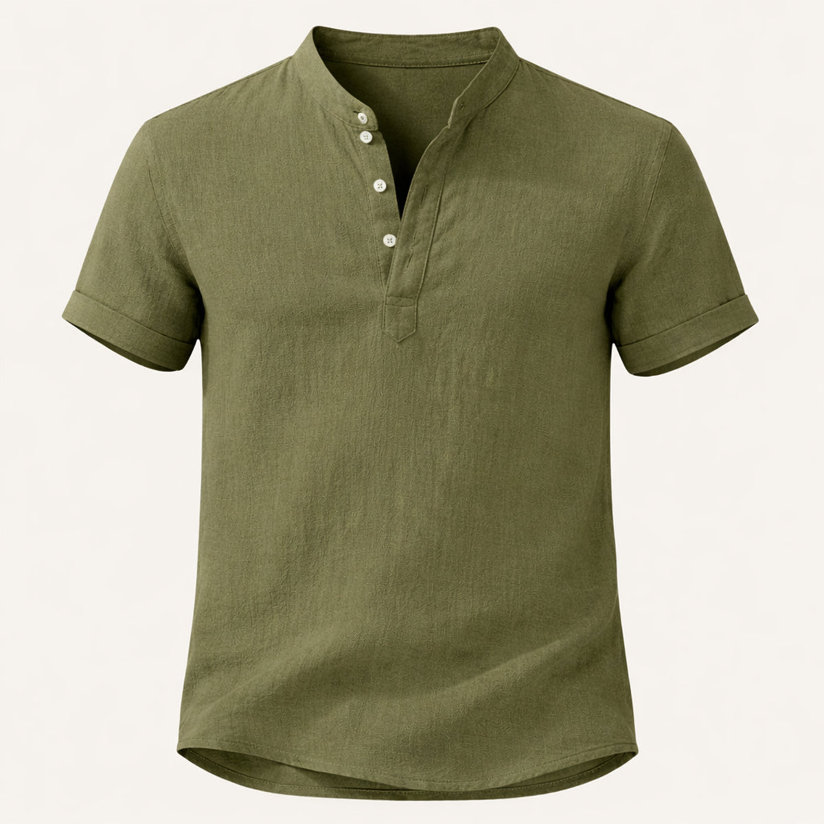 The Glencrest Ridge Men's Soft Linen Summer Casual Button-Up Shirt