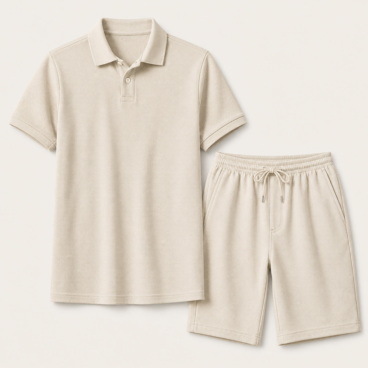 The Ashwood Creek Men’s Casual Co-Ord Set – Shirt & Shorts