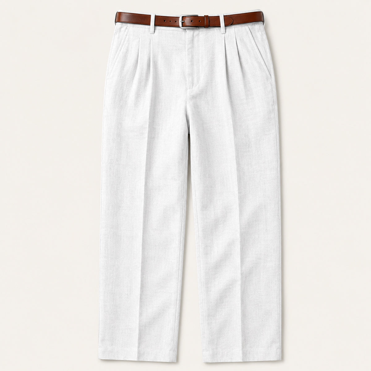 The Millhaven Men's Vintage Casual Pleated Straight Pants