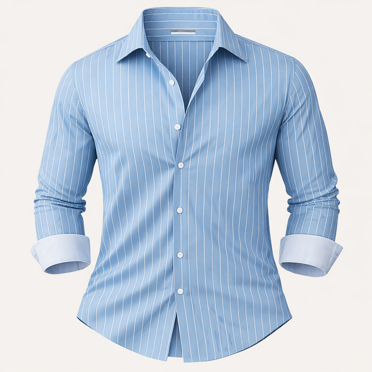 The Amalfi Men’s Casual Slim Fit Striped Button-Up Shirt