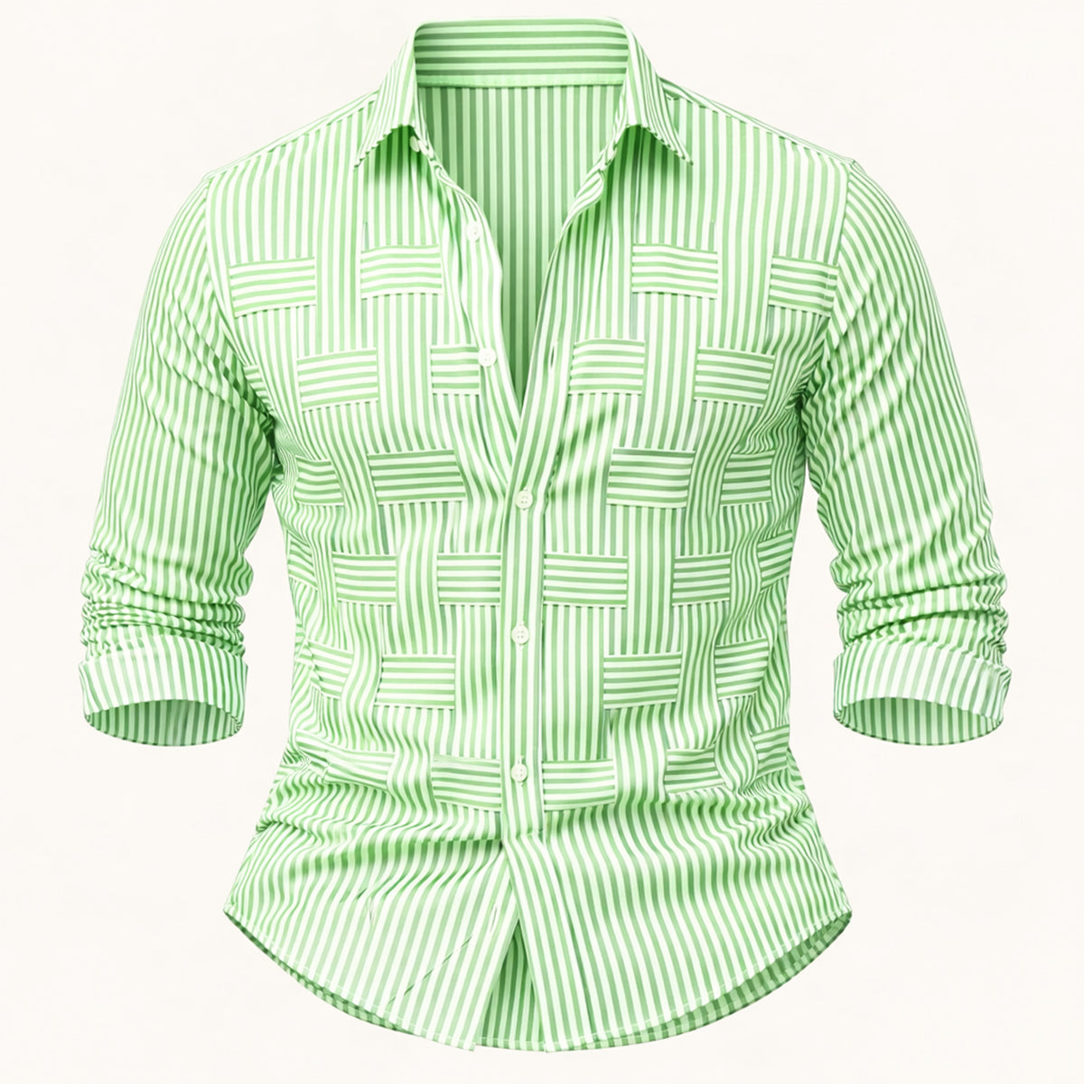 The Stratford Men’s Breathable Striped Wrinkle Resistant Shirt