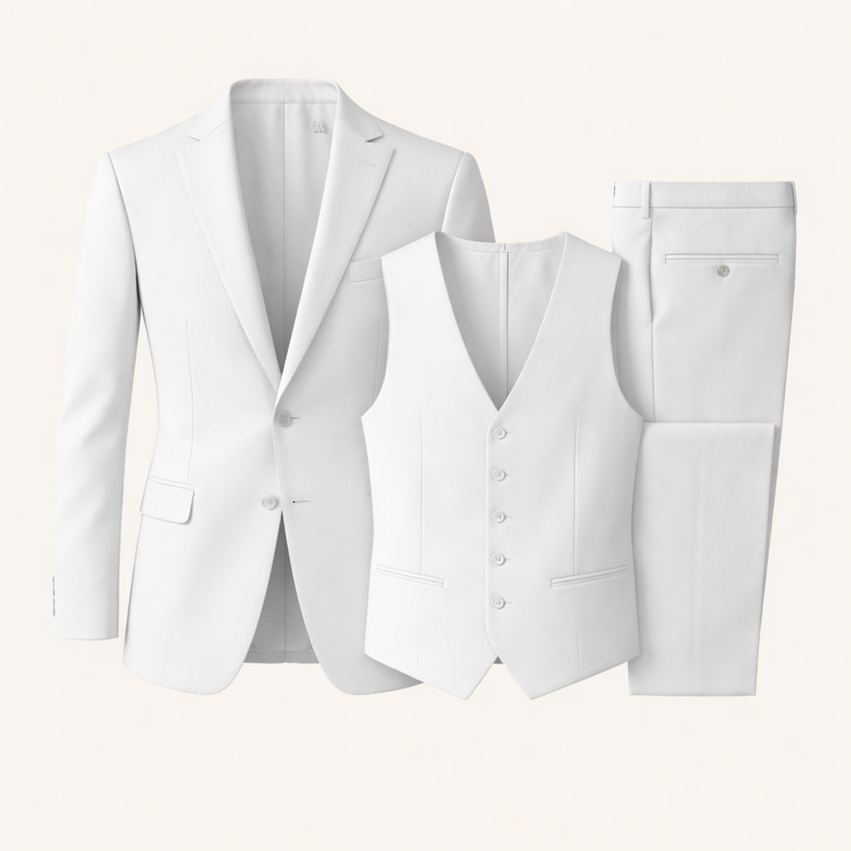 The Silverwood Men’s 3 Piece Slim Fit Suit – Elegant Blazer, Waistcoat & Trousers Set