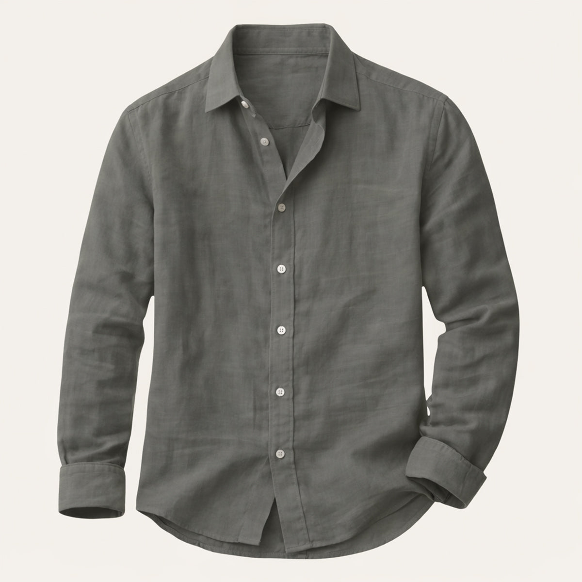 The Richmond Men’s Lightweight Cotton Linen Button-Up Shirt