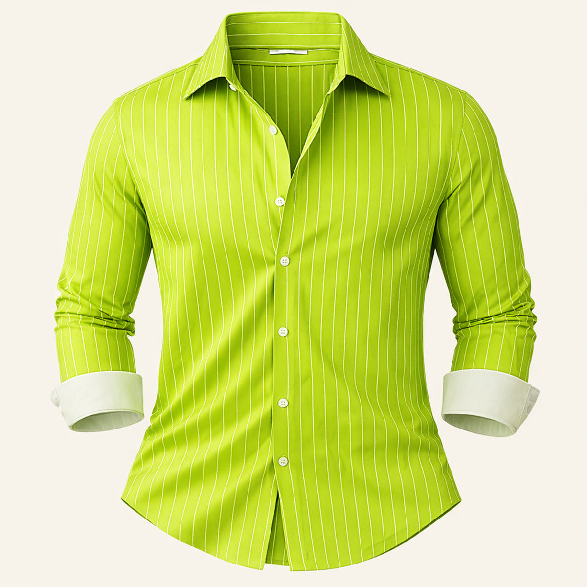 The Amalfi Men’s Casual Slim Fit Striped Button-Up Shirt