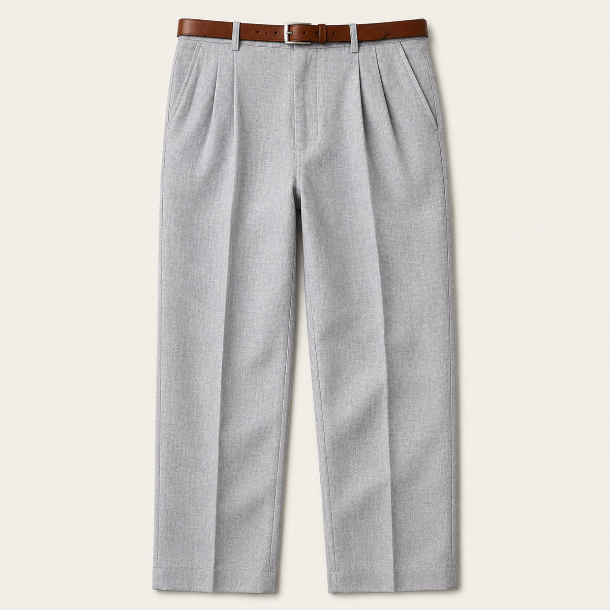 The Millhaven Men's Vintage Casual Pleated Straight Pants
