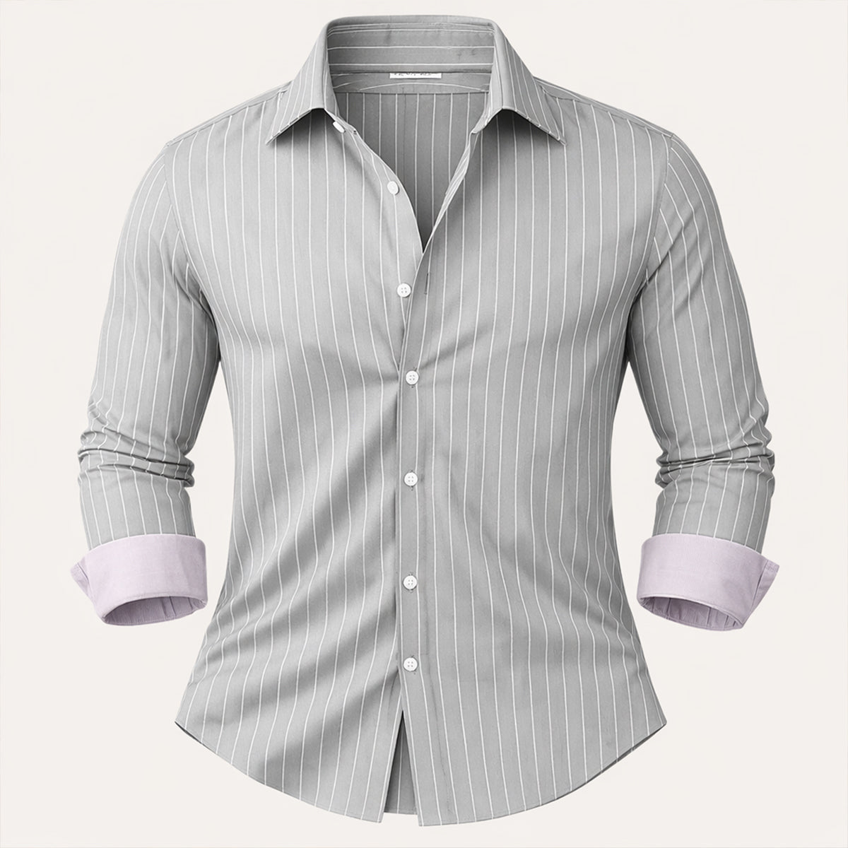 The Sorrento Men’s Trendy Slim Fit Striped Button-Up Shirt