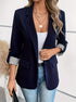 Women's Relaxed Checked Blazer