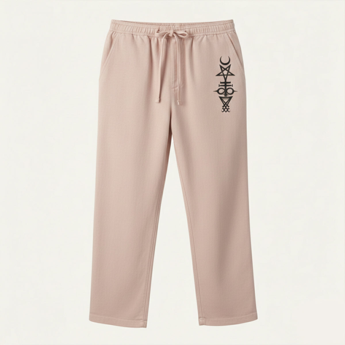 The Maplehill Men’s Casual Relaxed Fit Linen Wide Leg Drawstring Pants