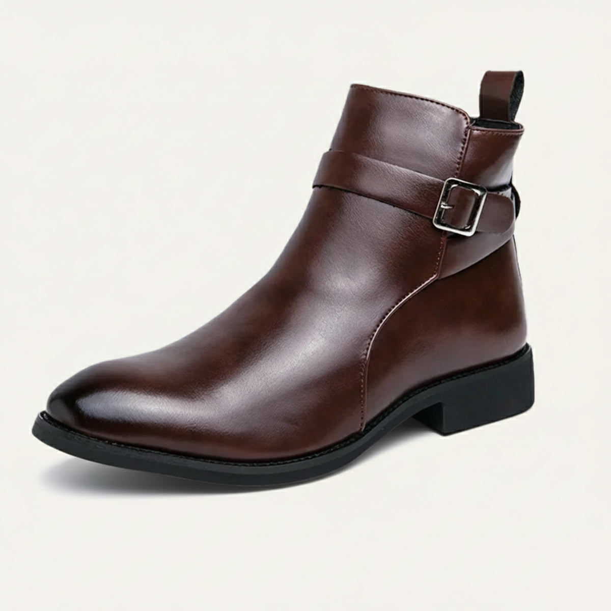 The Franciacorta Men’s Leather Ankle Boots with Side Zip & Non Slip Sole