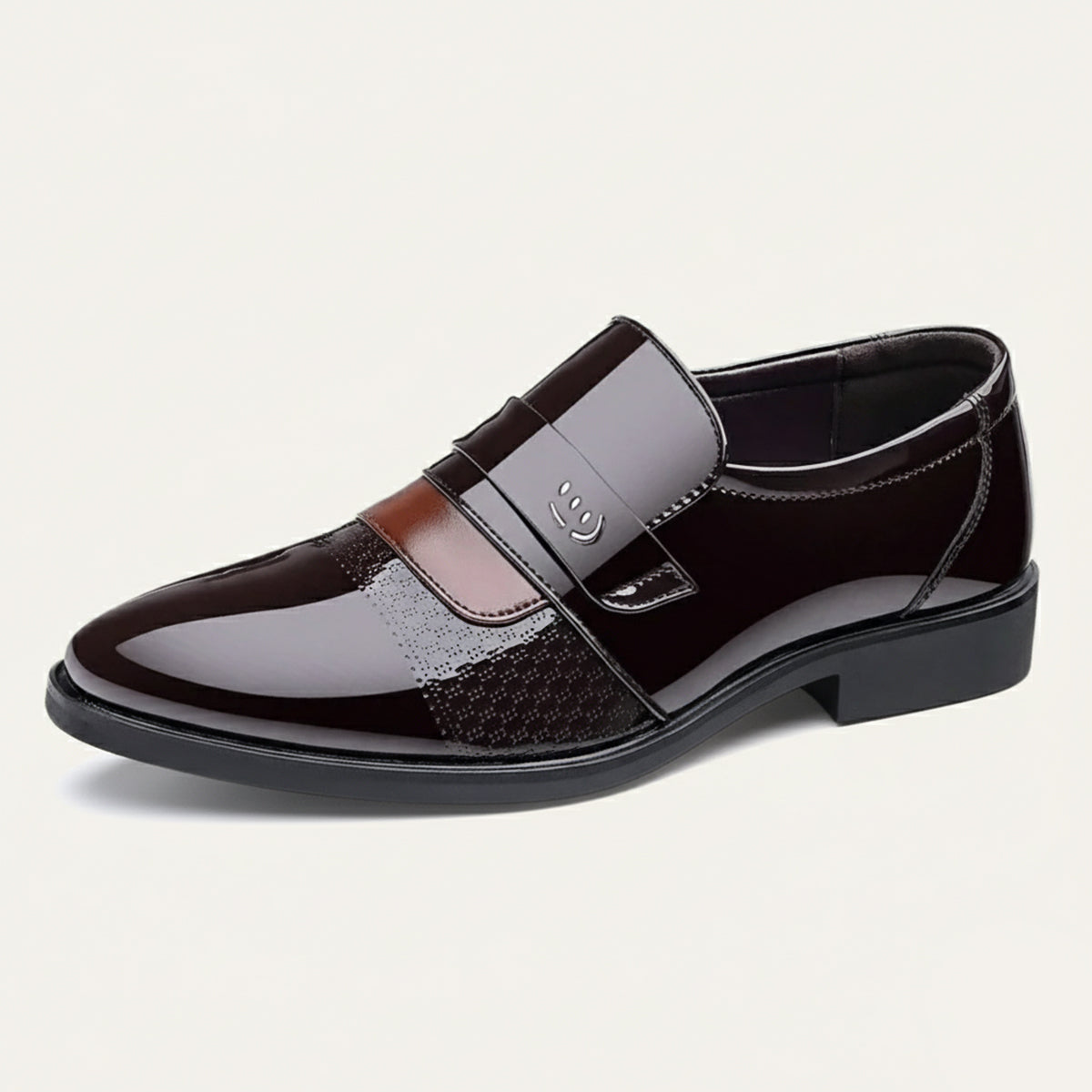 The Sirmione Men’s Patent Leather Loafers – Luxury Slip On Formal Dress Shoe