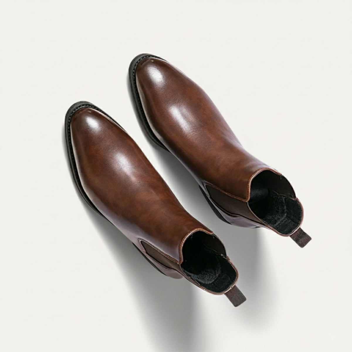 The Cobblestone Men’s Classic Ankle Slip On Leather Boots