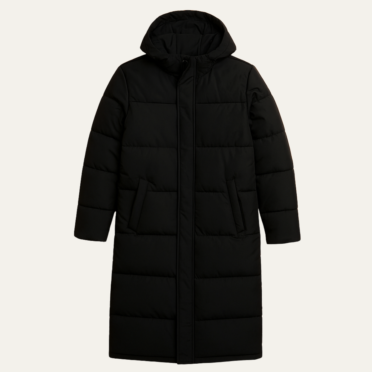 The Hollister Men’s Long Puffer Winter Hooded Coat