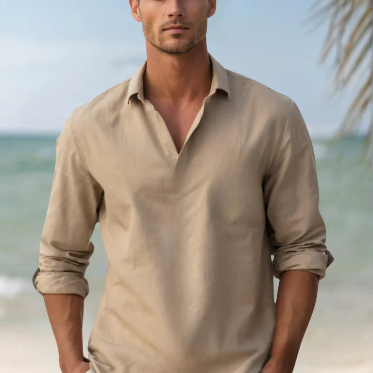 The Brescia Men's Relaxed Linen Lightweight Shirt