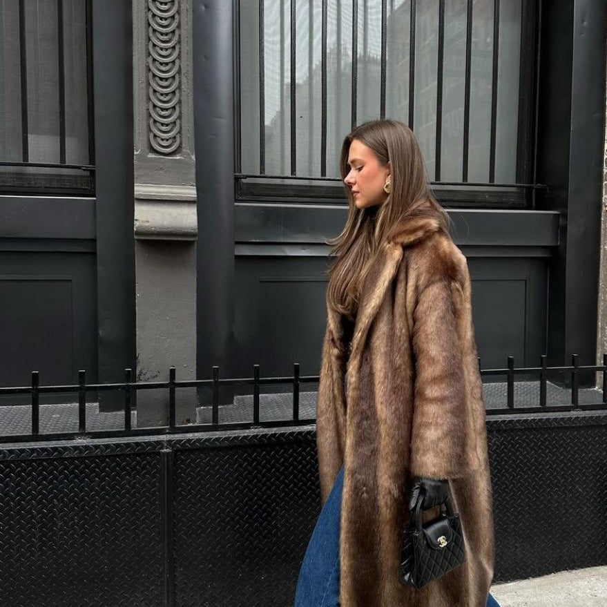 Elegant Long Winter Coat | Women's Sustainable Luxury Outerwear