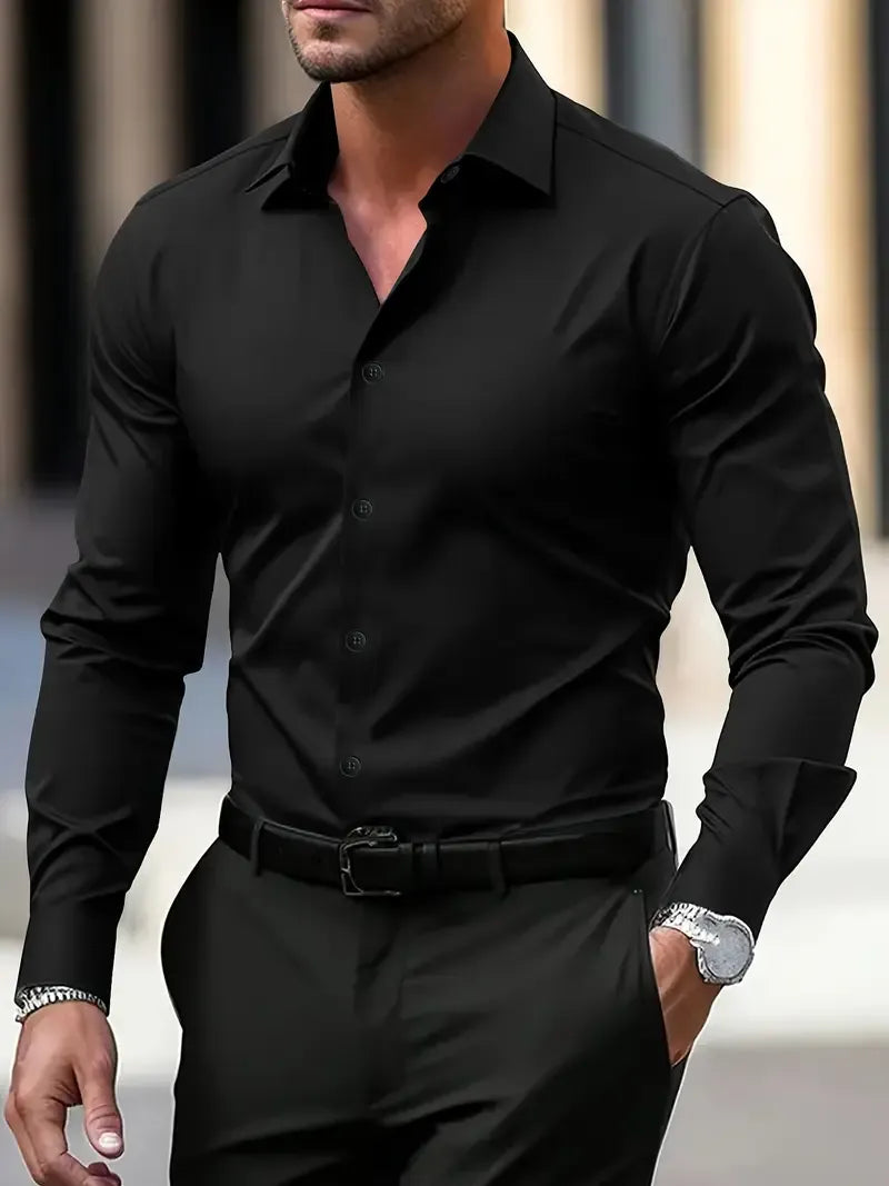 The Kensington Satin Cotton Men’s Formal Shirt