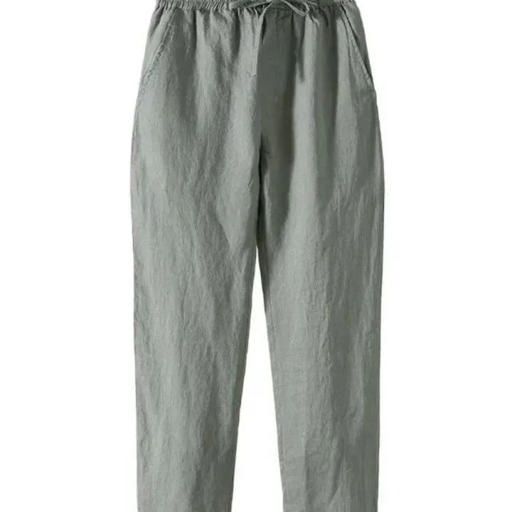 The Encino Men’s Elastic Waist Linen Drawstring Pants