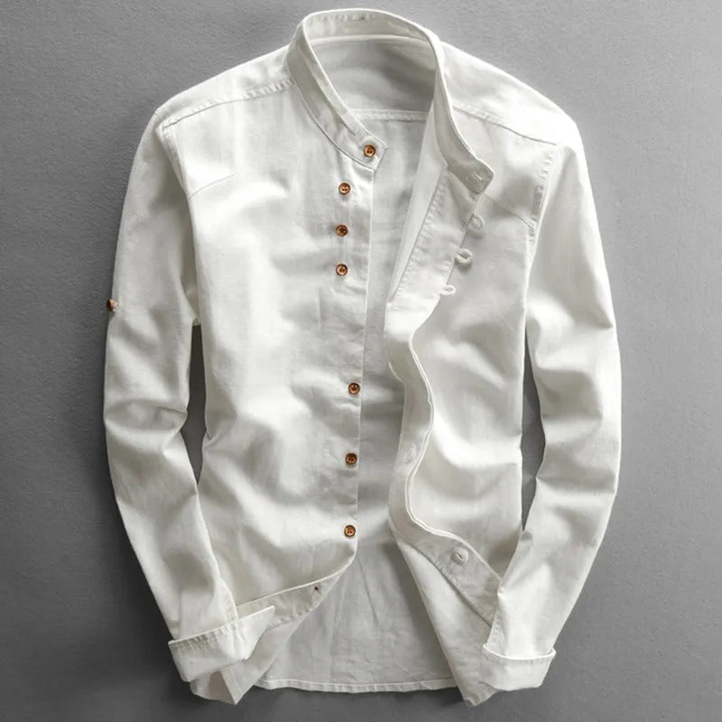 The Malibu Men's Breathable Linen Collar Shirt