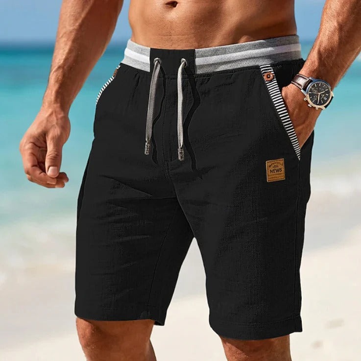 The Sacramento Men's Drawstring Linen Summer Shorts