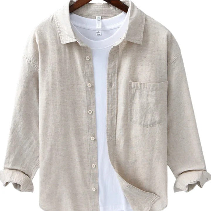 The Napa Men's Casual Linen Button Up Shirt
