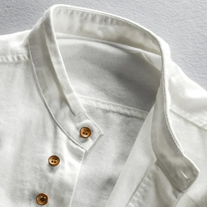 The Malibu Men's Breathable Linen Collar Shirt