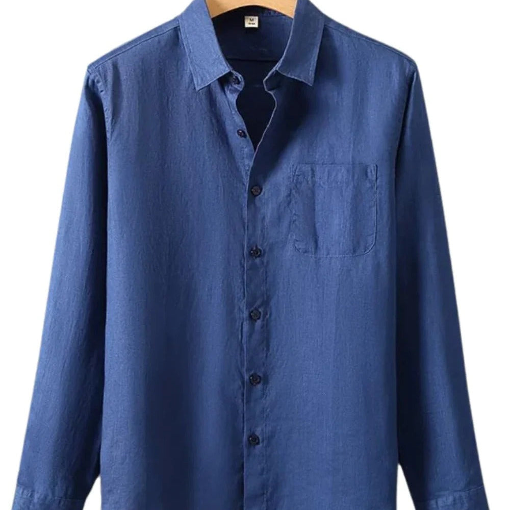 The Santa Monica Men’s Linen Lightweight Shirt