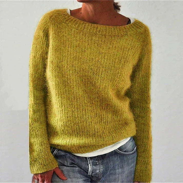 Women's Relaxed Fit Classic Knit Sweater
