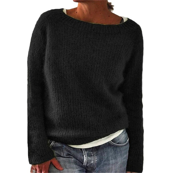 Women's Relaxed Fit Classic Knit Sweater