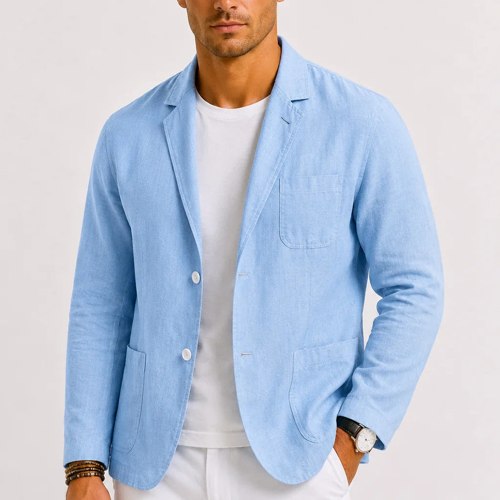 The Cody Men's Lightweight Relaxed Fit Linen Blazer